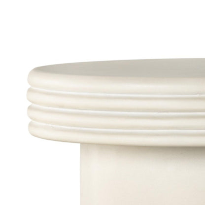 Four Hands - Thayer - Grecia Outdoor End Table - White Concrete - 229240-001 veiw 3