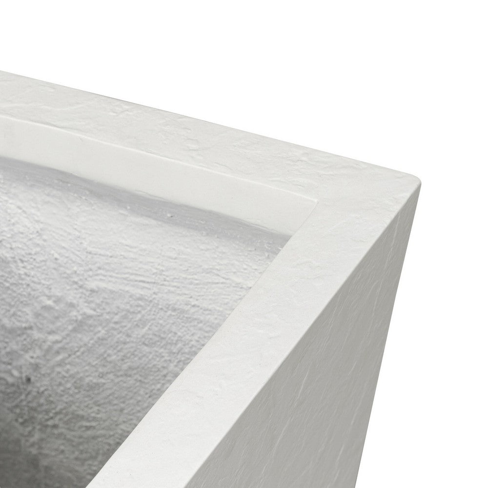 Four Hands - Thayer - Koto Planter - Textured White Concrete - 240489-002_CLOSEOUT view 6