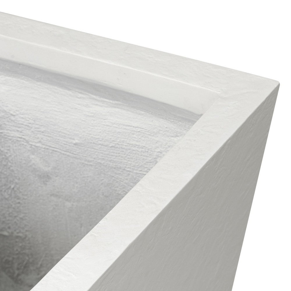 Four Hands - Thayer - Koto Planter - Textured White Concrete - 240491-002_CLOSEOUT view 5