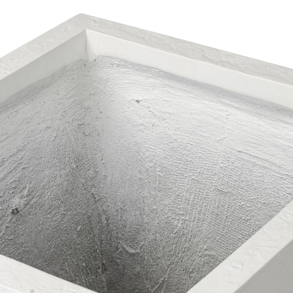 Four Hands - Thayer - Koto Planter - Textured White Concrete - 240493-002_CLOSEOUT view 4