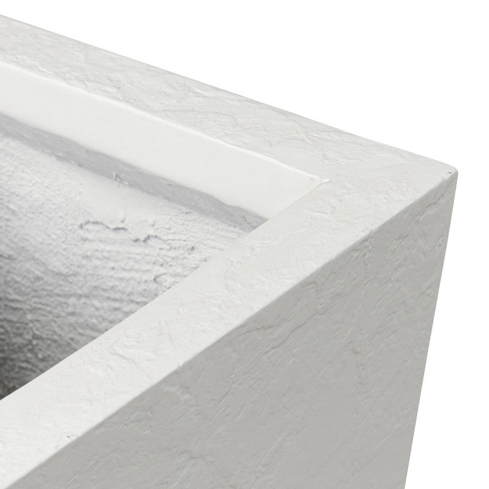 Four Hands - Thayer - Koto Planter - Textured White Concrete - 240495-002_CLOSEOUT view 8