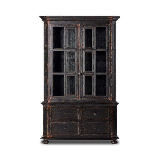 Four Hands - The "You Will Need A Lot Of Hinges" Cabinet - Distressed Burnt Black - 238292-001 view 1