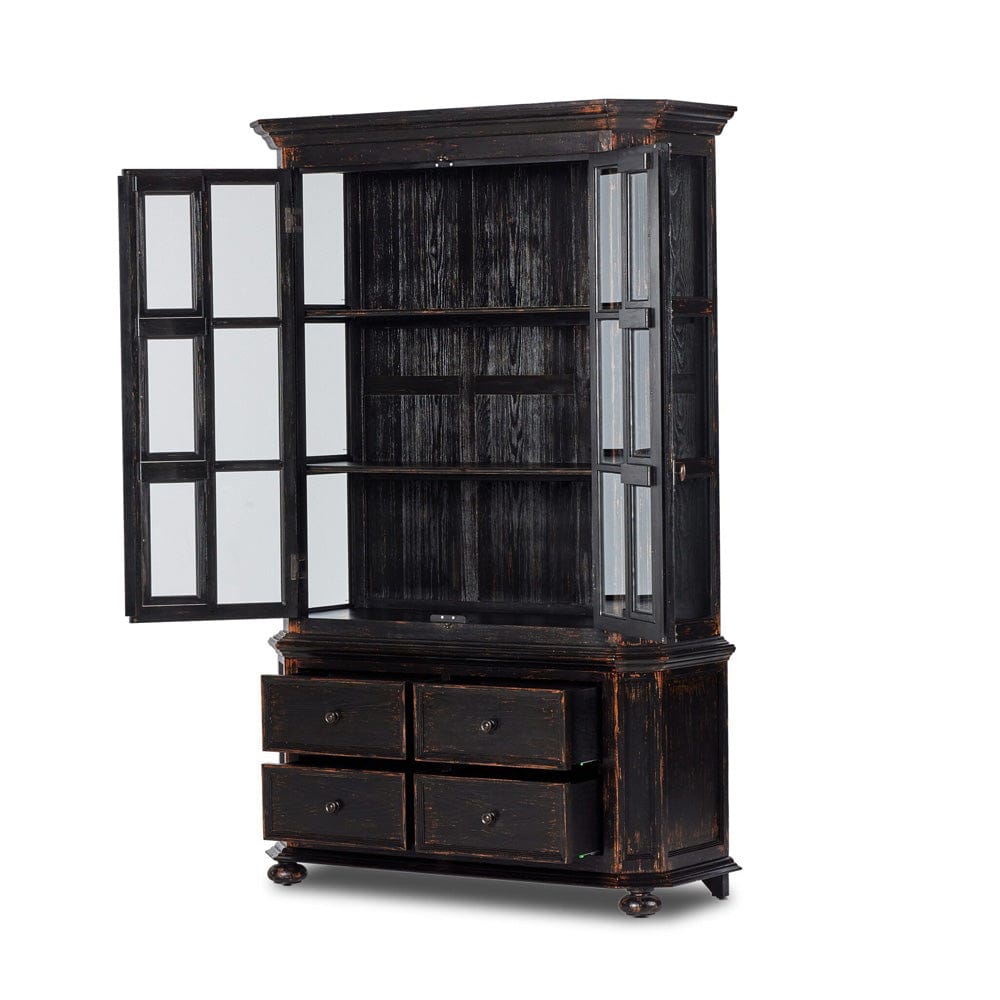 Four Hands - The "You Will Need A Lot Of Hinges" Cabinet - Distressed Burnt Black - 238292-001 view 9