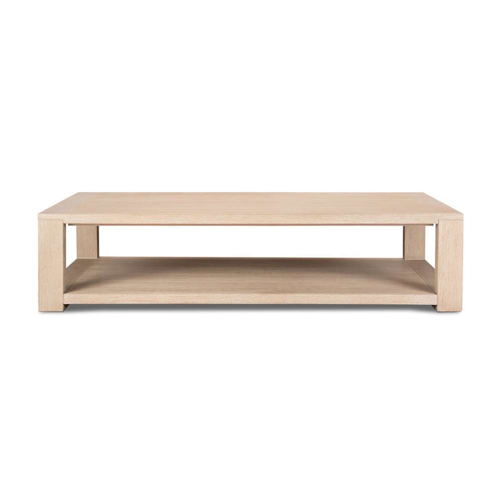 Four Hands - Thomas Coffee Table - Bleached Oak Solid - 234301-006 veiw 2