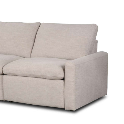Four Hands - Tillery L-Shaped Power Recliner 5-Piece Sectional - Laken Stone - 238976-003 veiw 6