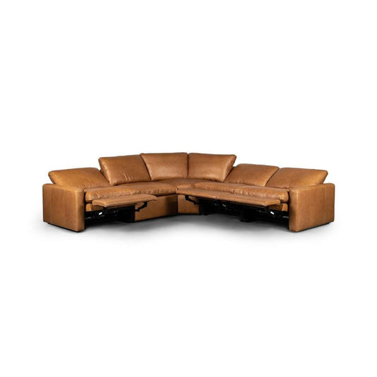 Four Hands - Tillery L-Shaped Power Recliner 5-Piece Sectional - Sonoma Butterscotch - 238976-001 veiw 2