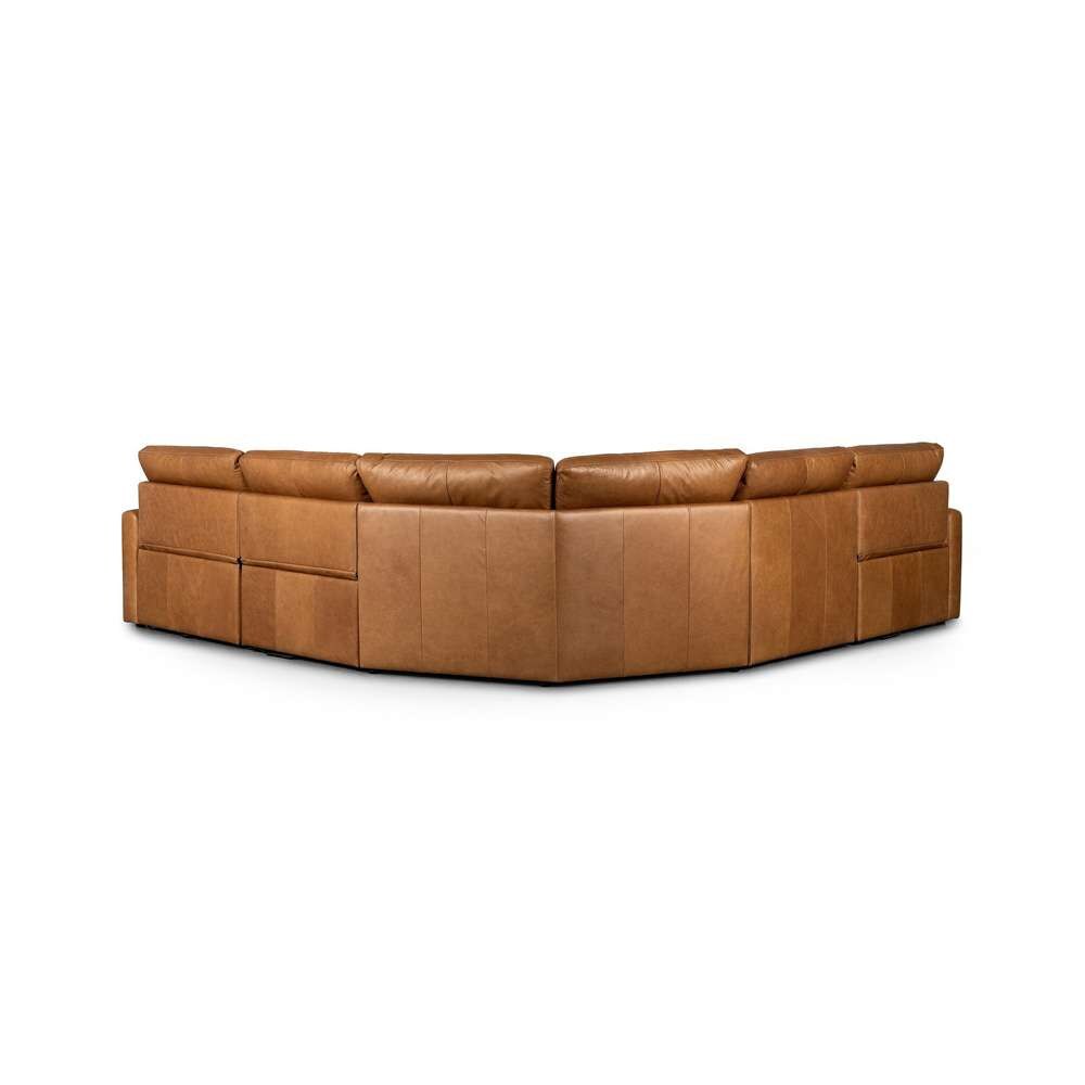 Four Hands - Tillery L-Shaped Power Recliner 5-Piece Sectional - Sonoma Butterscotch - 238976-001 veiw 5