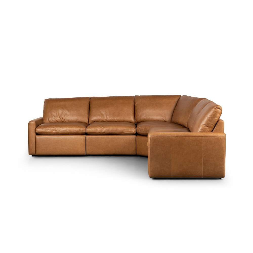 Four Hands - Tillery L-Shaped Power Recliner 5-Piece Sectional - Sonoma Butterscotch - 238976-001 veiw 6