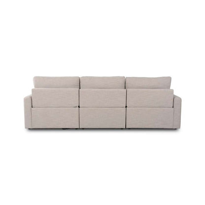 Four Hands - Tillery Power Recliner 3-Piece Sectional - Laken Stone - 238975-003 veiw 3