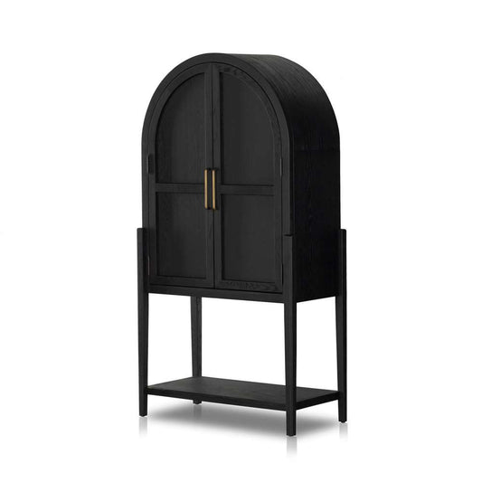 Four Hands - Tolle Bar Cabinet - Drifted Matte Black - 234848-001 veiw 1