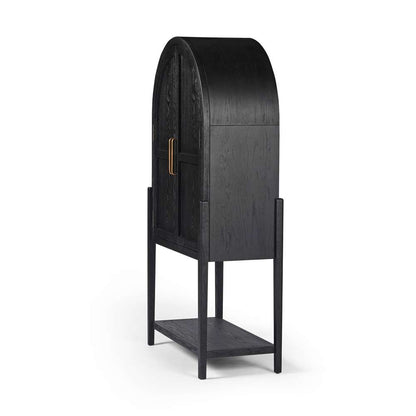 Four Hands - Tolle Bar Cabinet - Drifted Matte Black - 234848-001 veiw 2