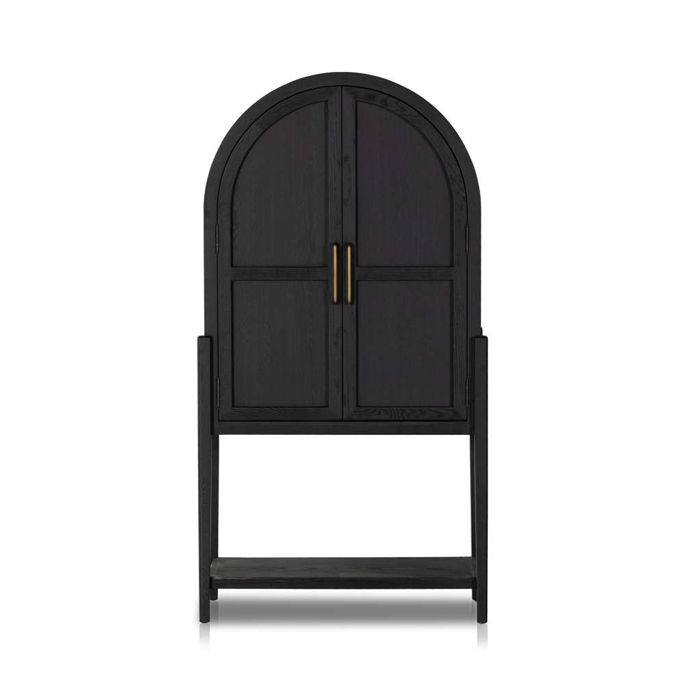 Four Hands - Tolle Bar Cabinet - Drifted Matte Black - 234848-001 veiw 3