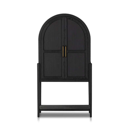 Four Hands - Tolle Bar Cabinet - Drifted Matte Black - 234848-001 veiw 3