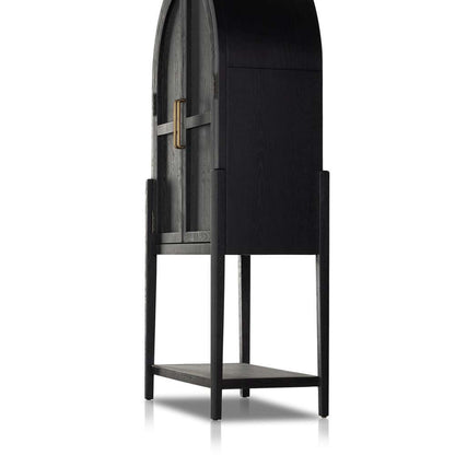 Four Hands - Tolle Bar Cabinet - Drifted Matte Black - 234848-001 veiw 10