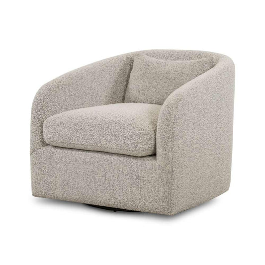 Four Hands - Topanga Swivel Chair - Knoll Domino - 106008-009 veiw 1