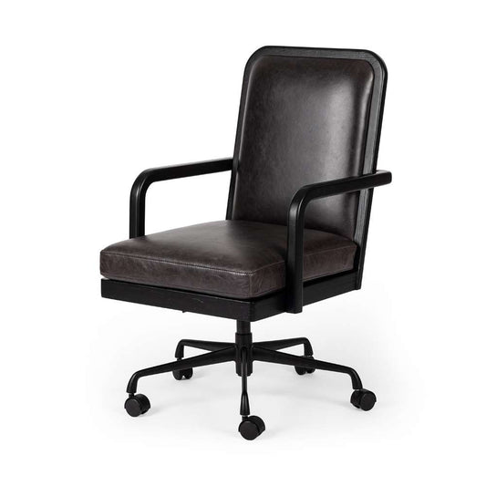 Four Hands - Townsend - Lacey Desk Chair-Brushed Ebony - 234108-003 veiw 1