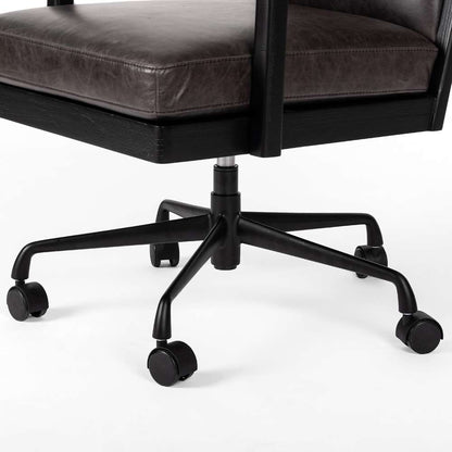 Four Hands - Townsend - Lacey Desk Chair-Brushed Ebony - 234108-003 veiw 5