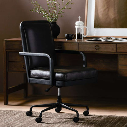 Four Hands - Townsend - Lacey Desk Chair-Brushed Ebony - 234108-003 veiw 6
