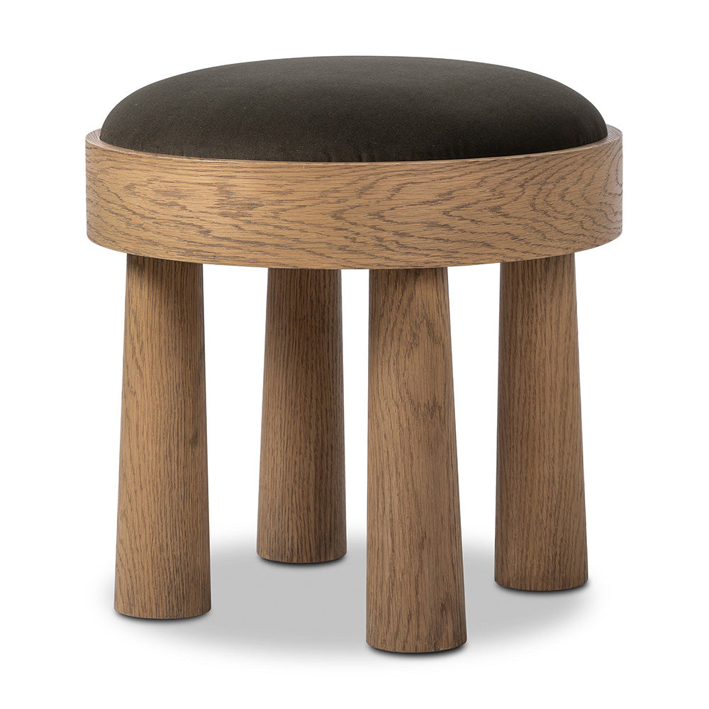 Four Hands - Townsend - Louise Accent Stool - Modern Velvet Loden - 241017-006_CLOSEOUT view 1