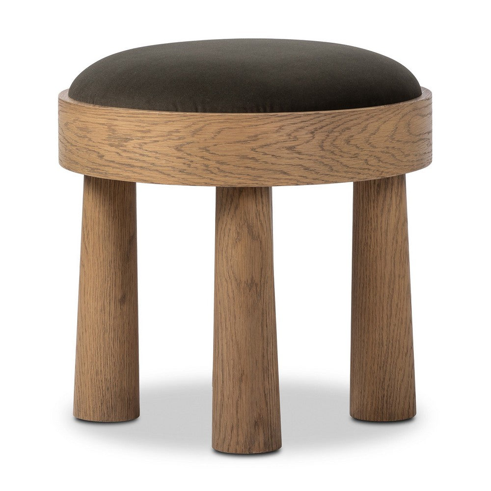 Four Hands - Townsend - Louise Accent Stool - Modern Velvet Loden - 241017-006_CLOSEOUT view 3