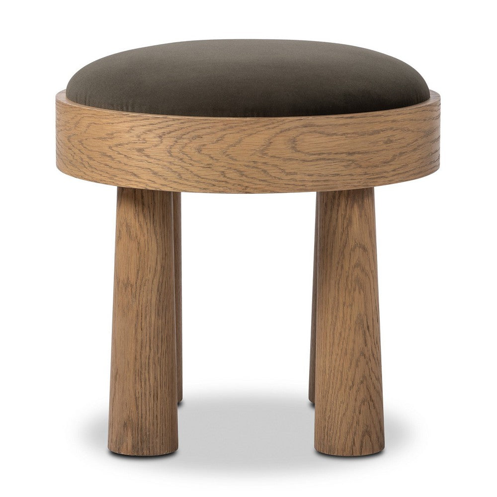 Four Hands - Townsend - Louise Accent Stool - Modern Velvet Loden - 241017-006_CLOSEOUT view 4