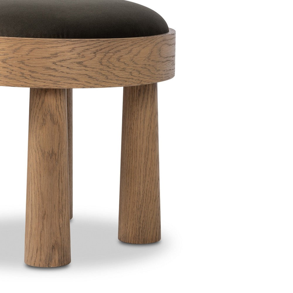 Four Hands - Townsend - Louise Accent Stool - Modern Velvet Loden - 241017-006_CLOSEOUT view 5