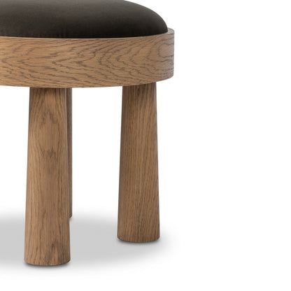 Four Hands - Townsend - Louise Accent Stool - Modern Velvet Loden - 241017-006_CLOSEOUT view 5