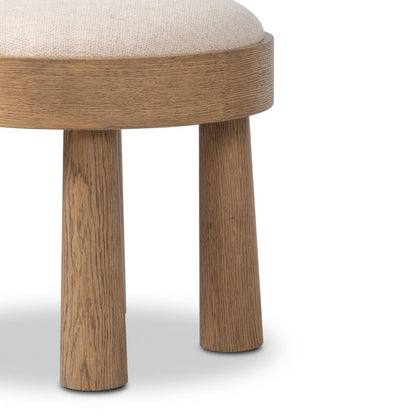 Four Hands - Townsend - Louise Accent Stool - Thames Cream - 241017-005_CLOSEOUT view 5