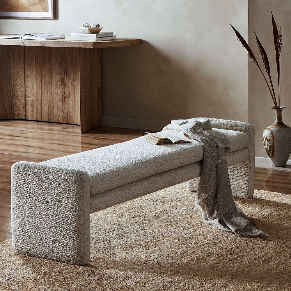 Four Hands - Townsend - Serena Accent Bench - Durham Cream - 239676-001 veiw 10