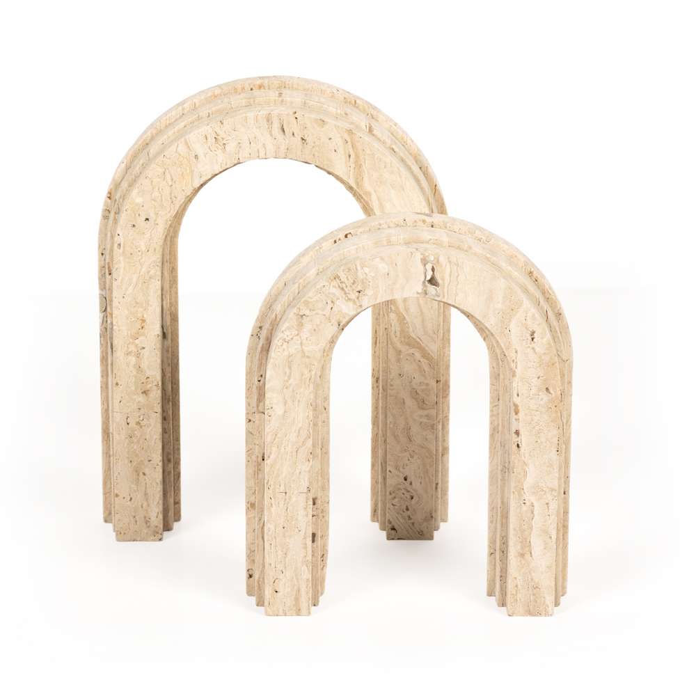 Four Hands - Travertine Arches - White Travertine - 227676-001 veiw 1