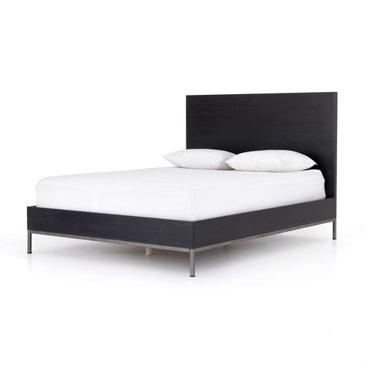 Four Hands - Trey Bed - Black Wash Poplar - King - 109337-003 veiw 1