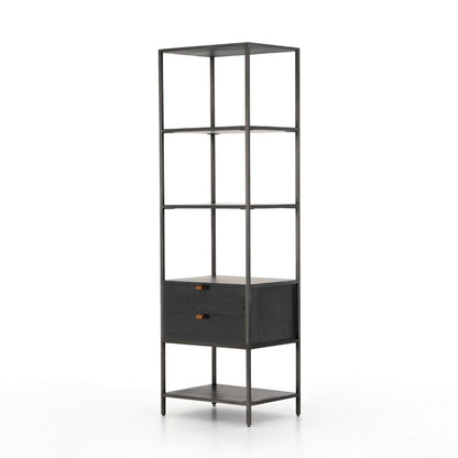 Four Hands - Trey Bookshelf-Black Wash Poplar - UFUL-032A veiw 1