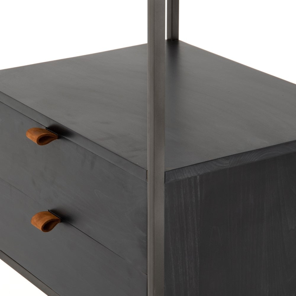 Four Hands - Trey Bookshelf-Black Wash Poplar - UFUL-032A veiw 7