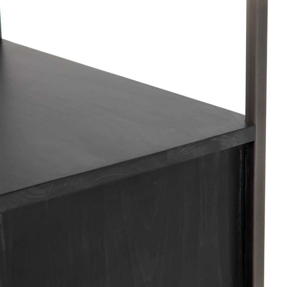 Four Hands - Trey Bookshelf-Black Wash Poplar - UFUL-032A veiw 10