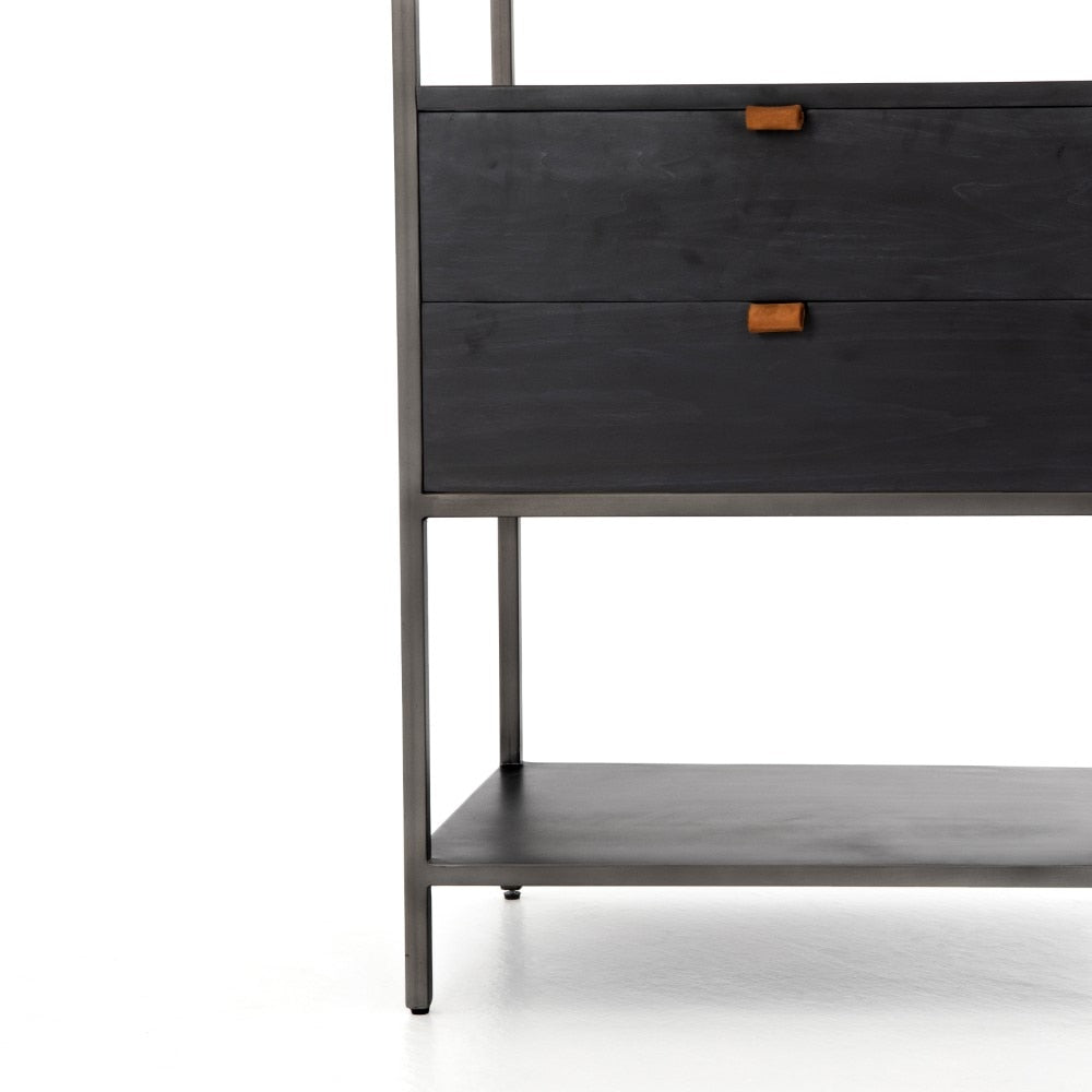Four Hands - Trey Bookshelf-Black Wash Poplar - UFUL-032A veiw 11