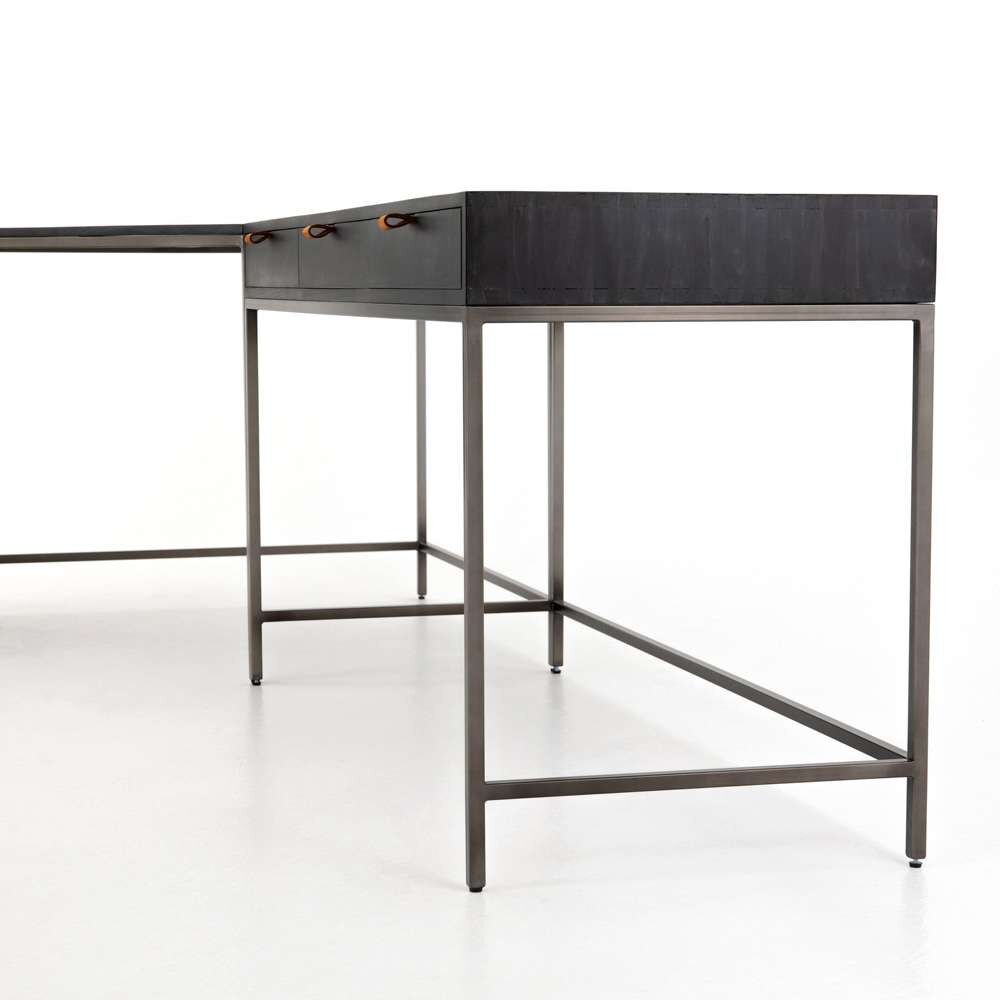 Four Hands - Trey Desk System - Black Wash Poplar - 107322-004 veiw 6