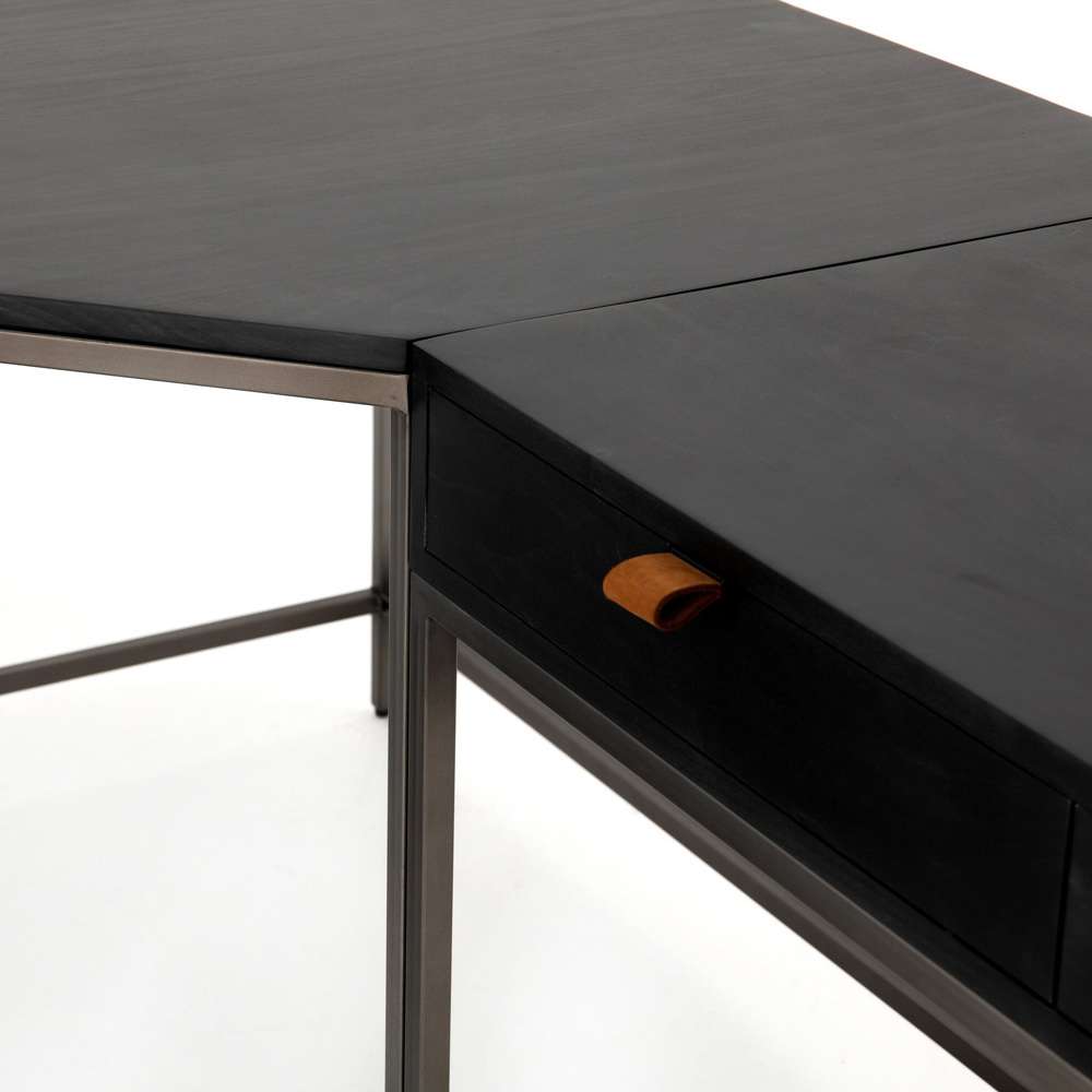 Four Hands - Trey Desk System - Black Wash Poplar - 107322-004 veiw 9