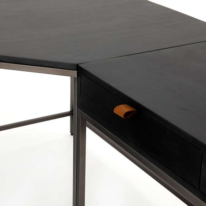Four Hands - Trey Desk System - Black Wash Poplar - 107322-004 veiw 9
