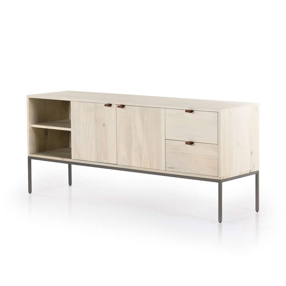 Four Hands - Trey Media Console - Dove Poplar - 107315-005 veiw 1
