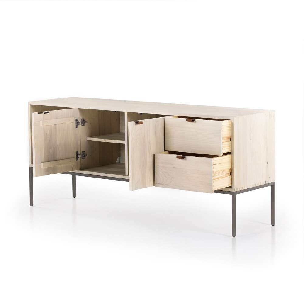 Four Hands - Trey Media Console - Dove Poplar - 107315-005 veiw 5