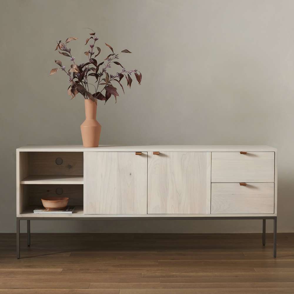 Four Hands - Trey Media Console - Dove Poplar - 107315-005 veiw 7