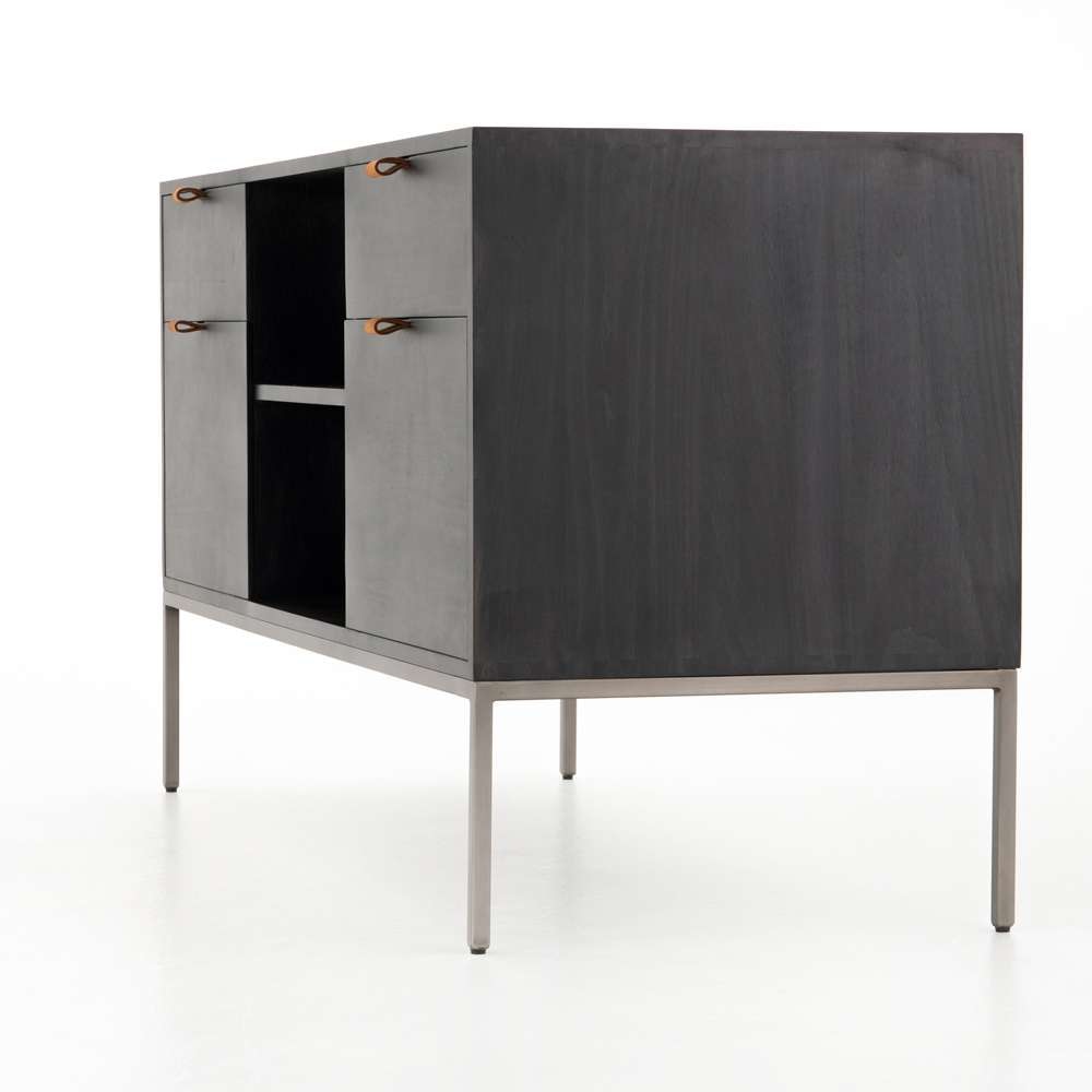 Four Hands - Trey Modular Filing Credenza - Black Wash - UFUL-035A veiw 3