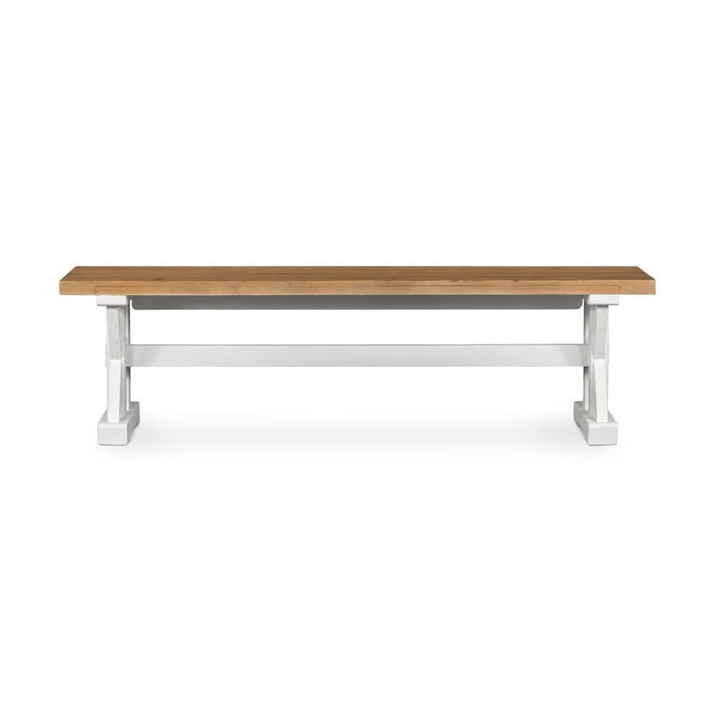 Four Hands - Tuscanspring Dining Bench - Limestone White - VTUD-06-3637 view 1