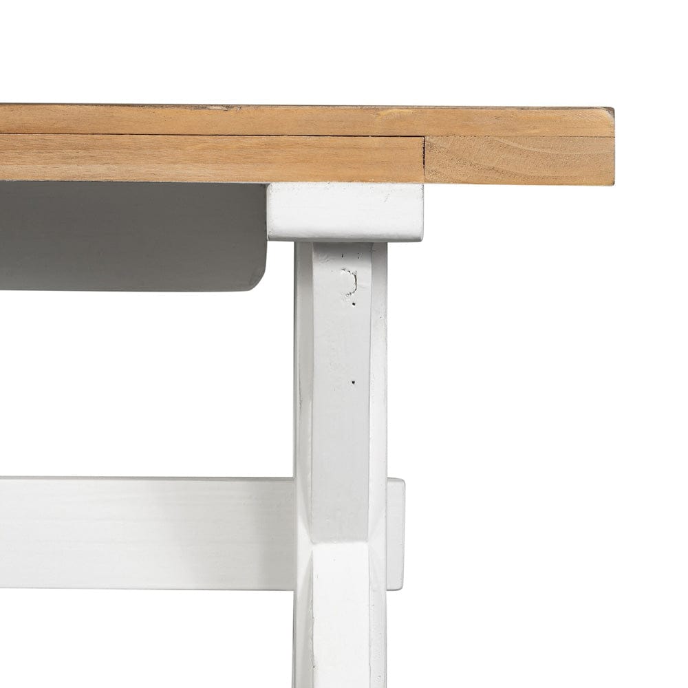 Four Hands - Tuscanspring Dining Bench - Limestone White - VTUD-06-3637 view 5