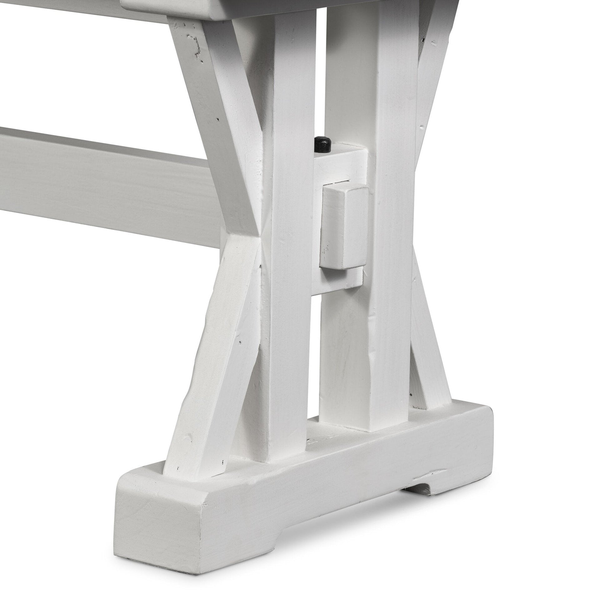 Four Hands - Tuscanspring Dining Bench - Limestone White - VTUD-06-3637 view 6