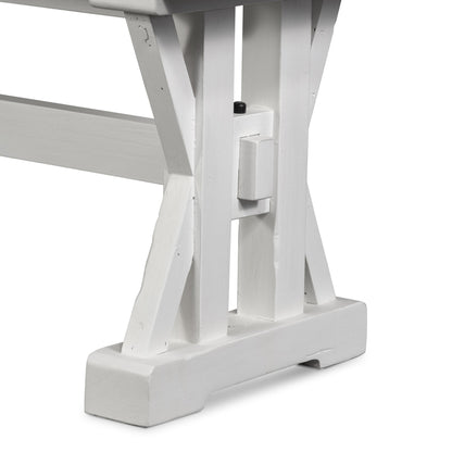 Four Hands - Tuscanspring Dining Bench - Limestone White - VTUD-06-3637 view 6