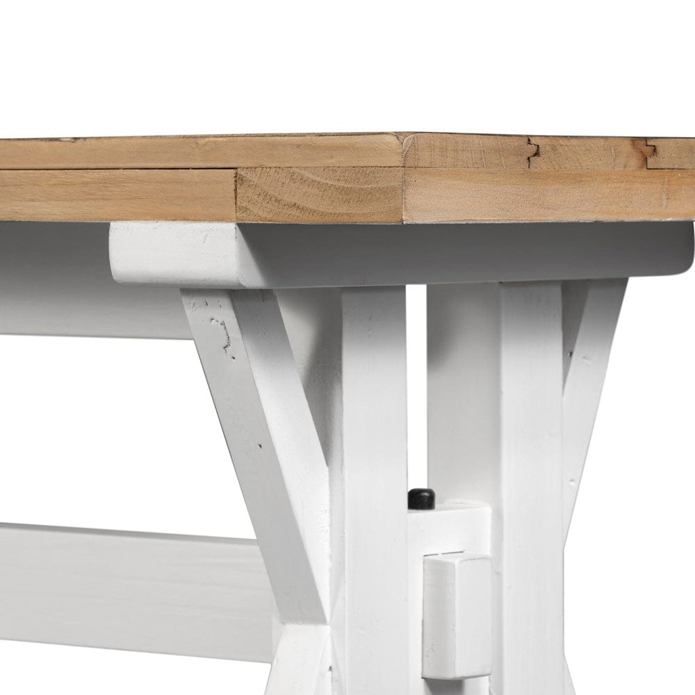 Four Hands - Tuscanspring Dining Bench - Limestone White - VTUD-06-3637 view 7