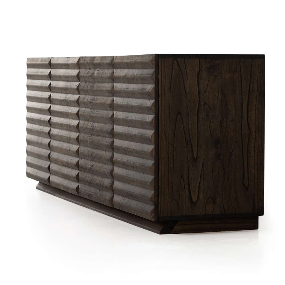 Four Hands - Tussac Media Console - Matte Brown Neem - 232367-001 veiw 3