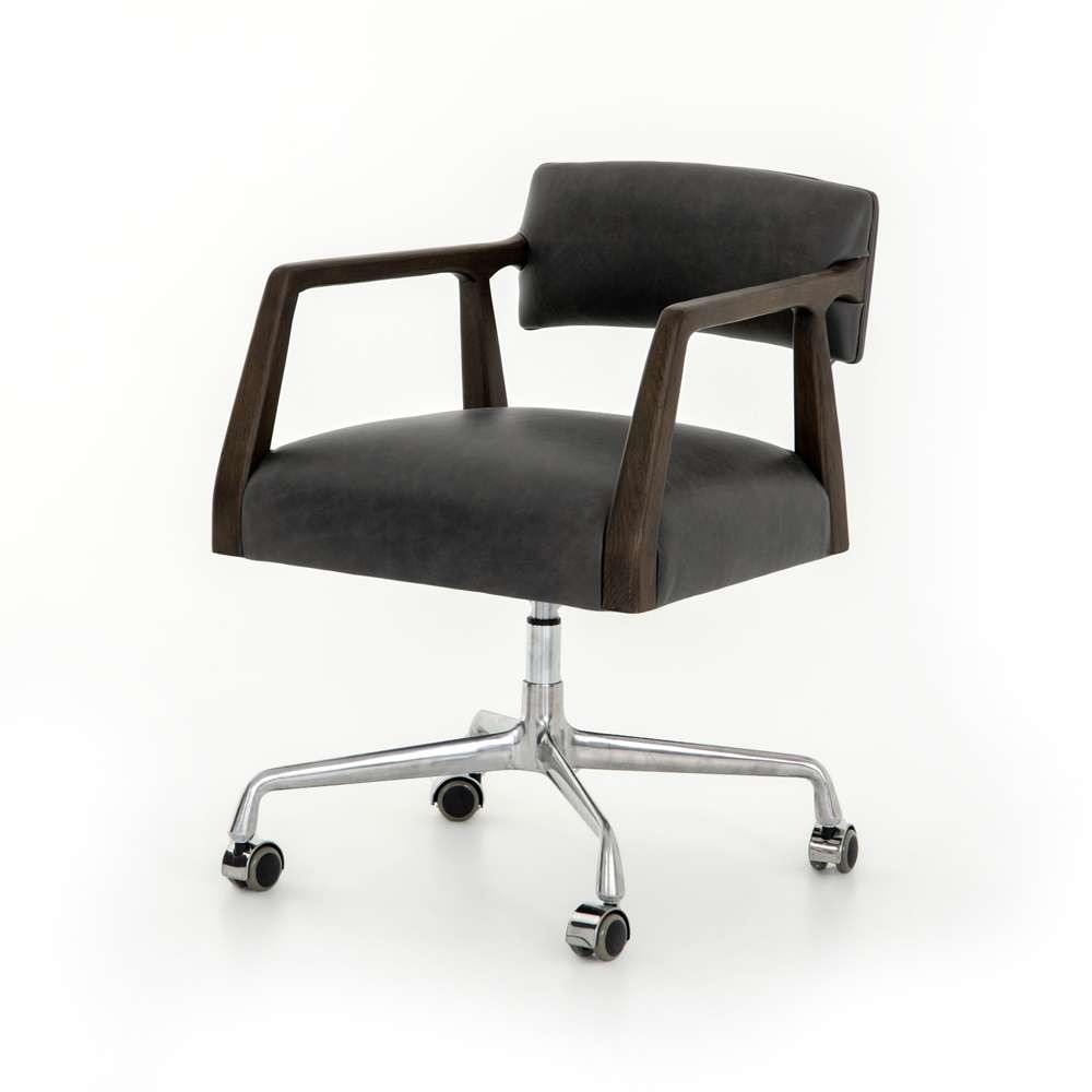 Four Hands - Tyler Desk Chair - Chaps Ebony - 105588-009 veiw 1