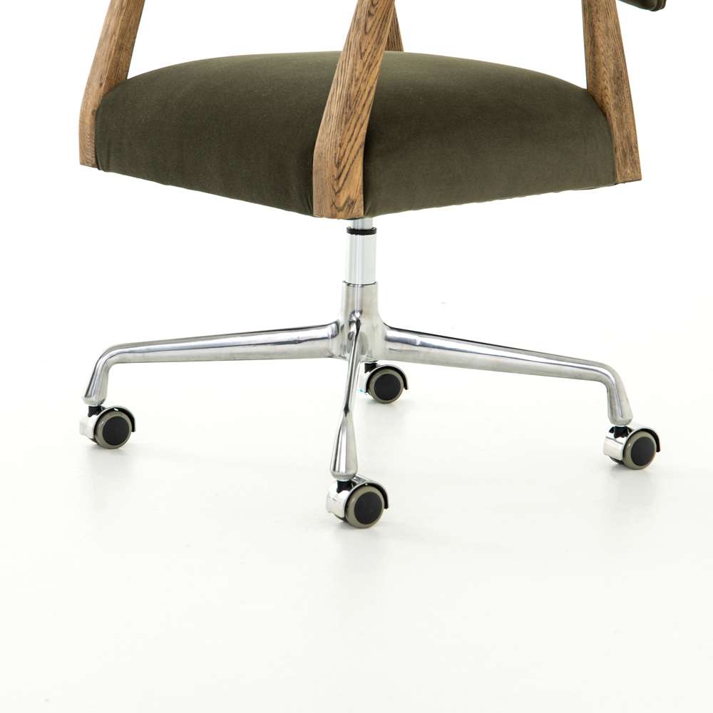 Four Hands - Tyler Desk Chair - Modern Velvet Loden - 105588-010 veiw 3
